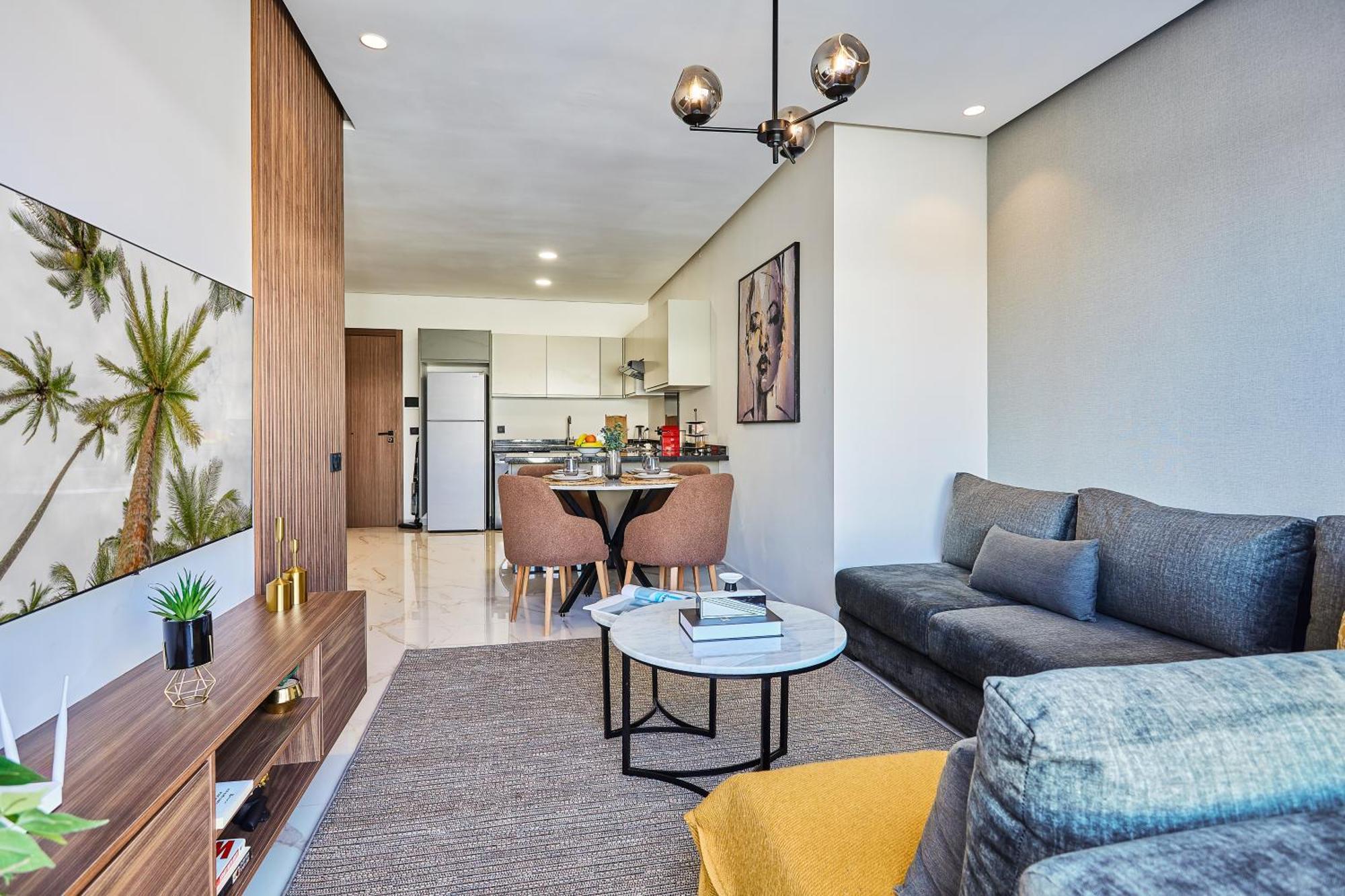 Ferienwohnung Sleek And Modern 2-Bed Unit In Downtown Casa Casablanca Exterior foto